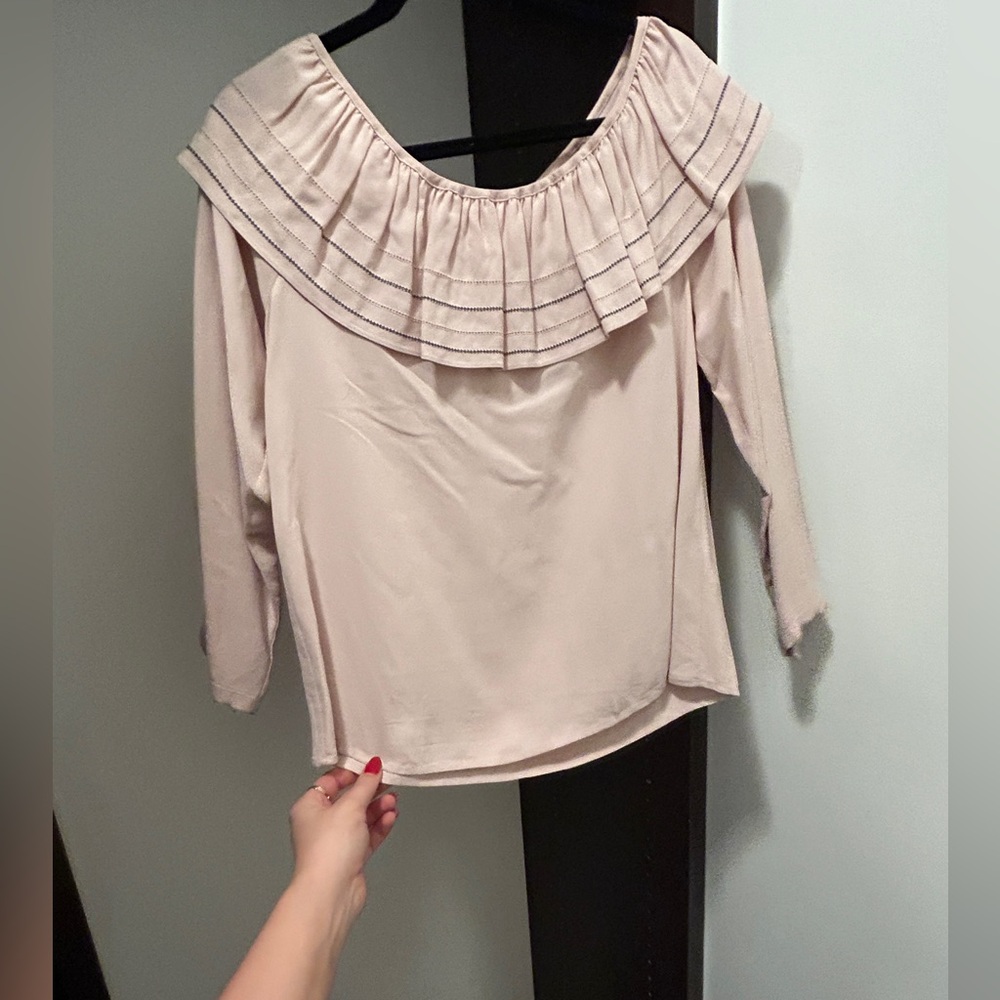 Club Monaco Off Shoulder Pink Blouse